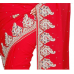 Luxurious Red Colored Stone Worked Bamber Georgette Saree